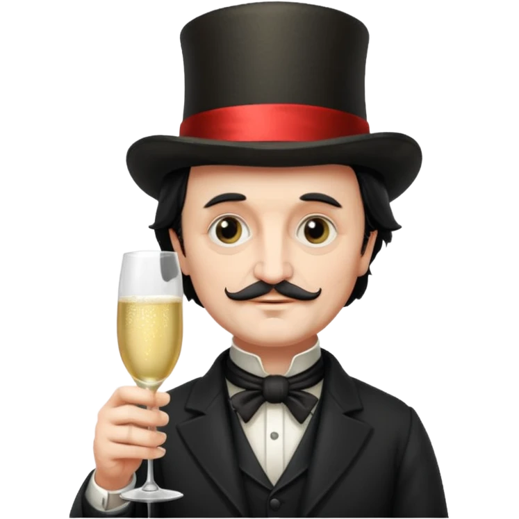 edgar allan poe at christmas emoji
