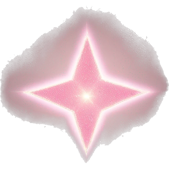 Three small light pink , 4-pointed sparks grouped together. The stars have a slightly elongated shape, giving them a twinkling effect. They vary in size, with the largest star in the center and two smaller stars on either side.  emoji