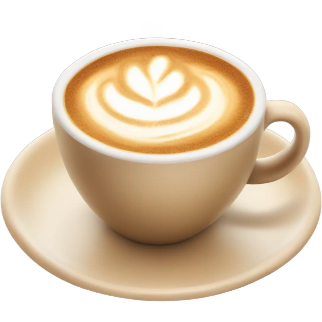 beige aesthetic cappuccino cup emoji