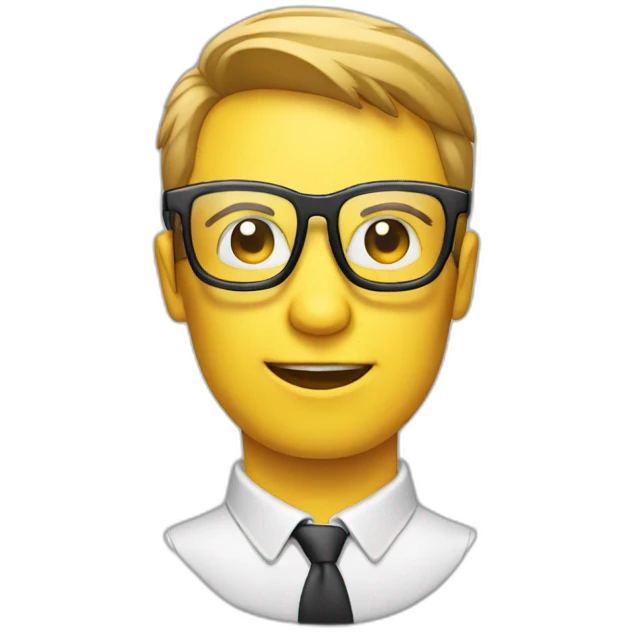 Remote control wearing glasses emoji
