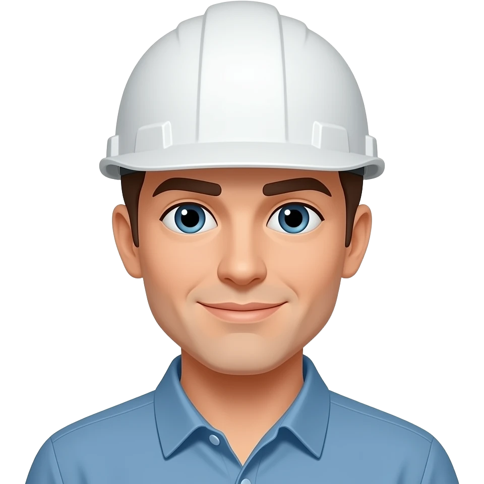 Persona con casco de seguridad  blanco emoji