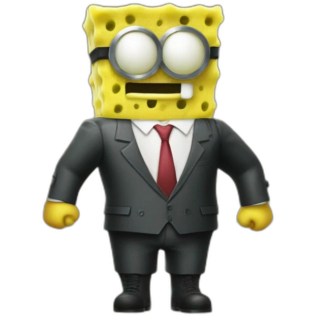 sponge bob hitman emoji