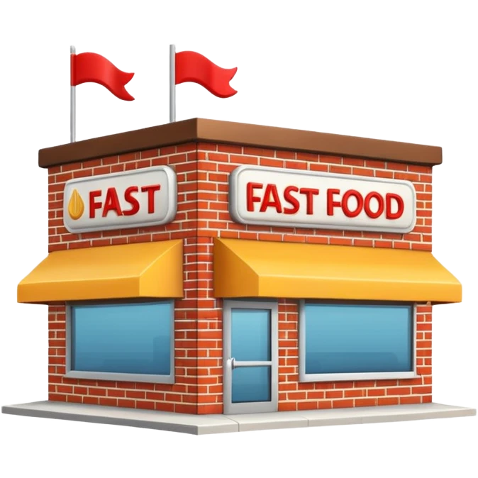 Fast food building emoji