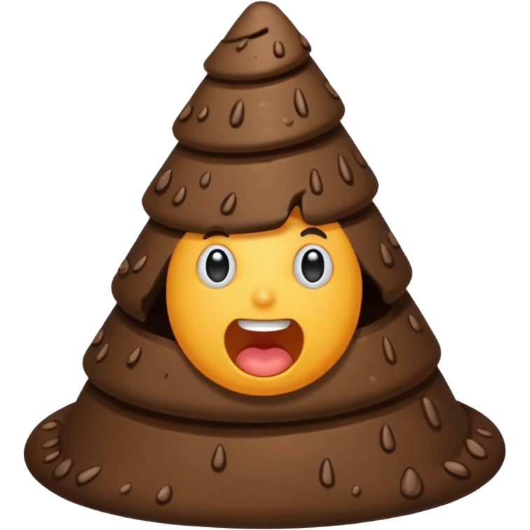 plain conical poop  emoji