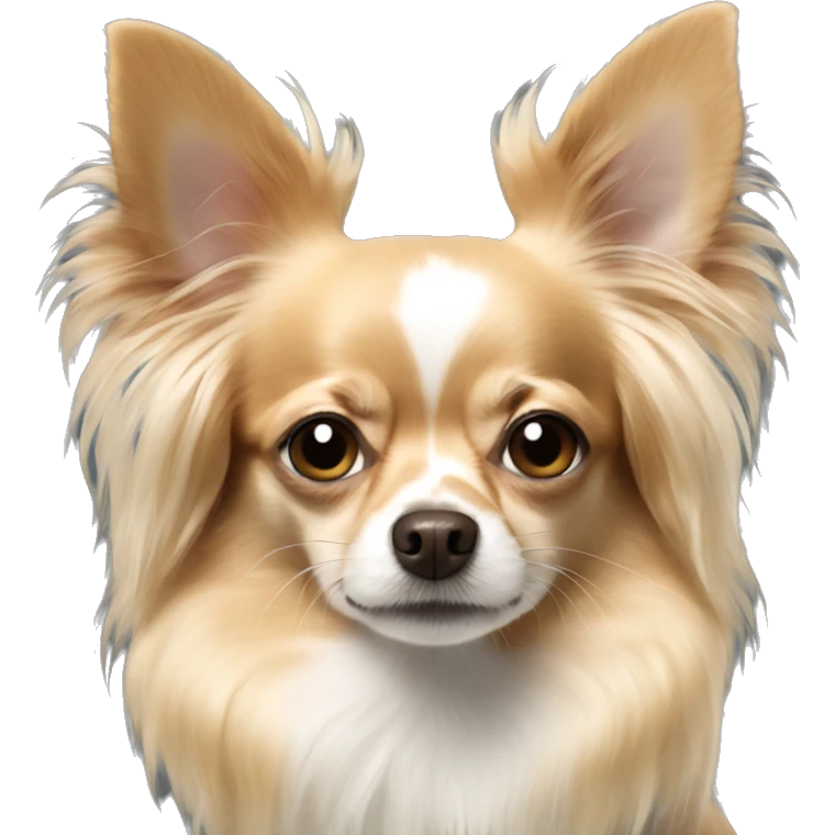 Long haired chihuahua emoji