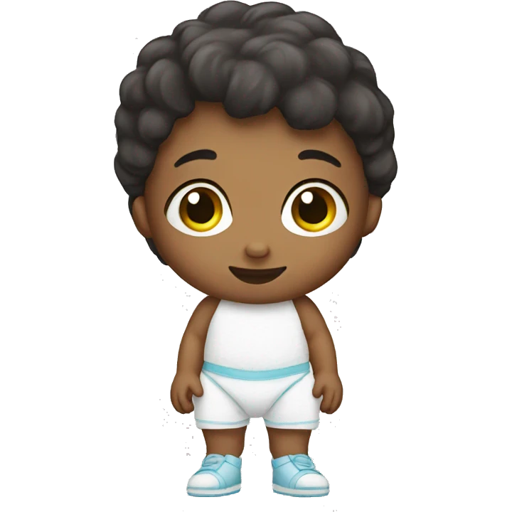 Little boy wearing diaper  emoji