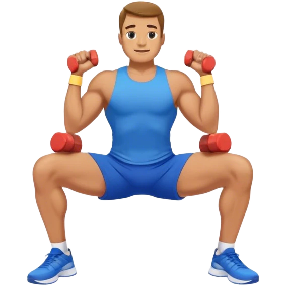 glute-bridges-exercise guy with blue shorts  emoji