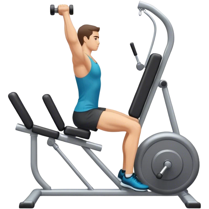 side-view triceps-machine exercise emoji