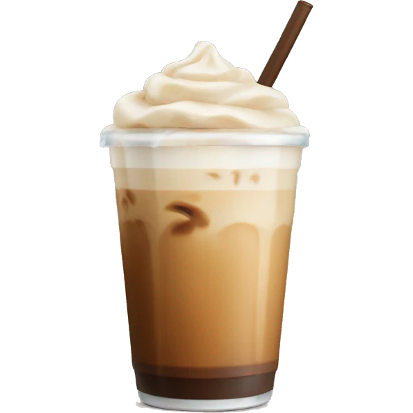 Iced latte  emoji