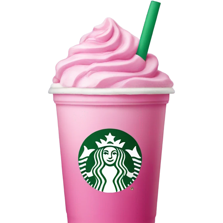 Starbucks pink drink emoji