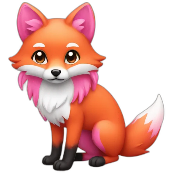 Pink Fox emoji
