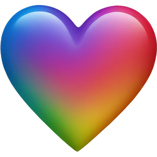 Rainbow heart emoji