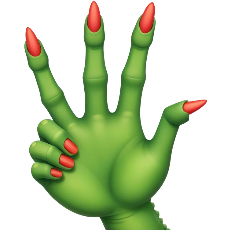 dinosaur fingers, dislike symbol emoji