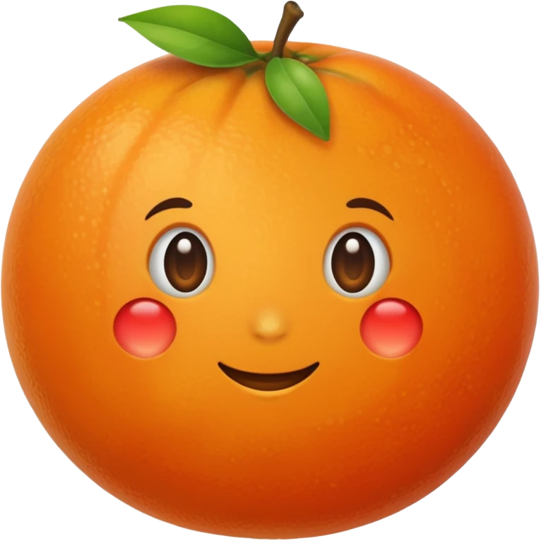 orange with no face emoji