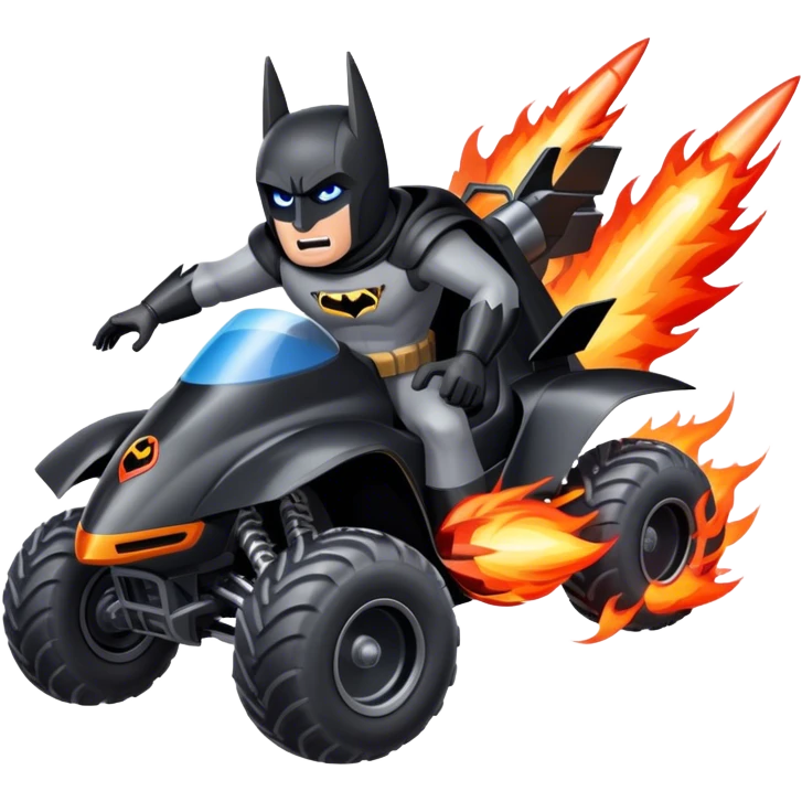 ATV QUAD batmobile rocket at take-off in fire france ! emoji