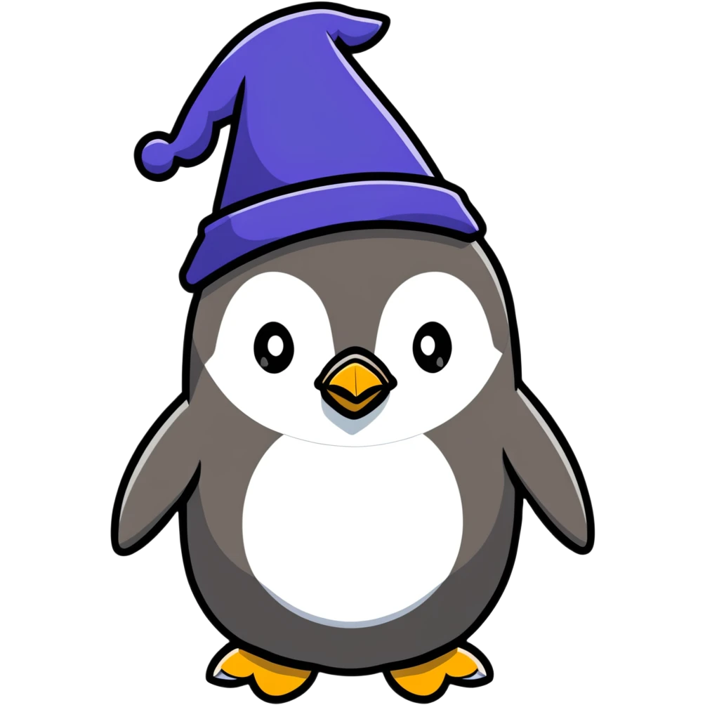 penguin wizard emoji