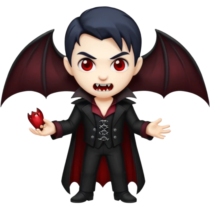 Chibi style, vampire  emoji