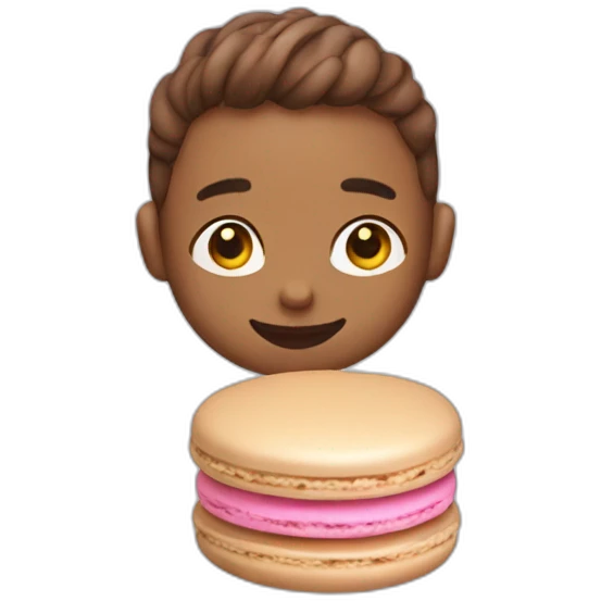 Macaron without shirt emoji