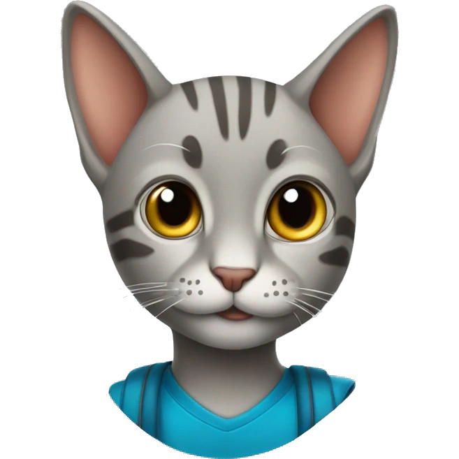Um gato estudante emoji