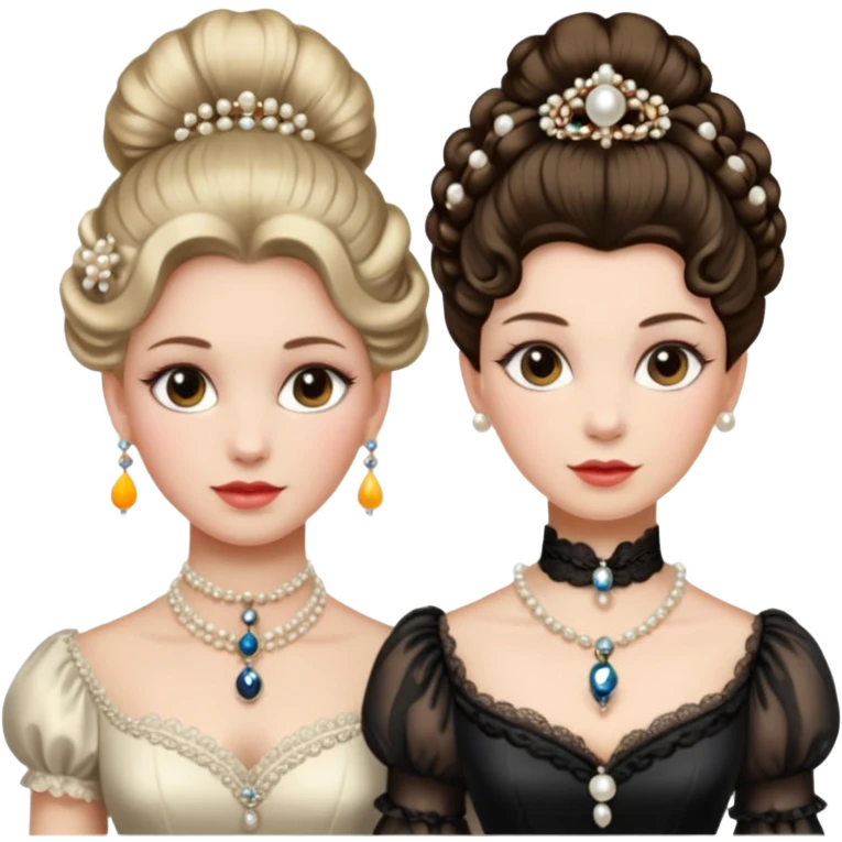 Victorian ladies  emoji