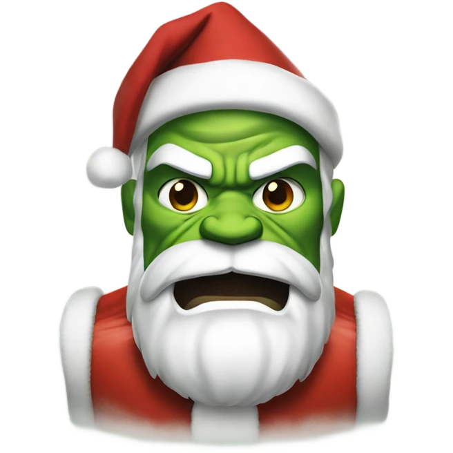 Hulk Santa  emoji