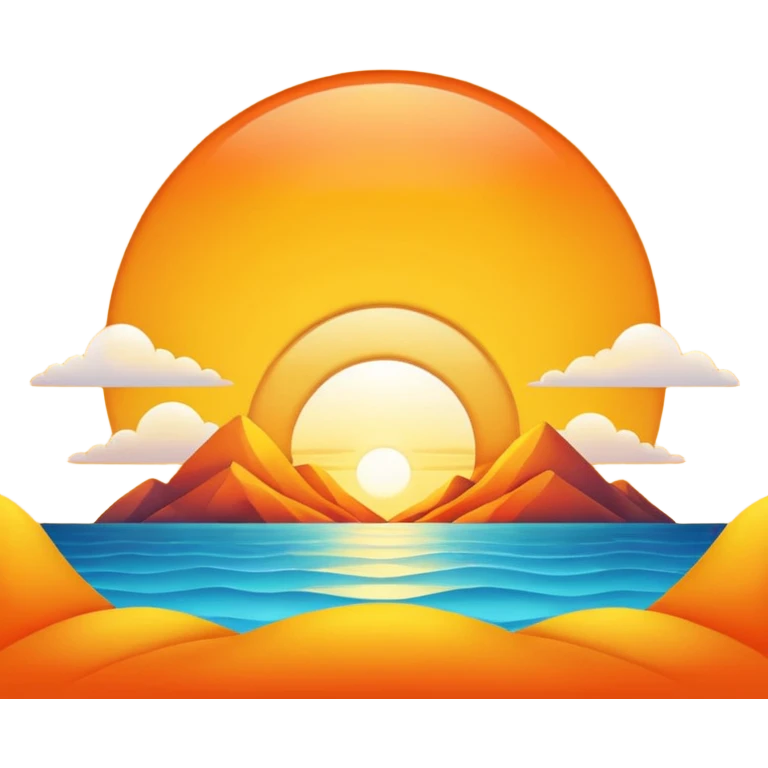 sunrise emoji