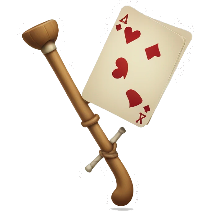 crutch playing poker emoji