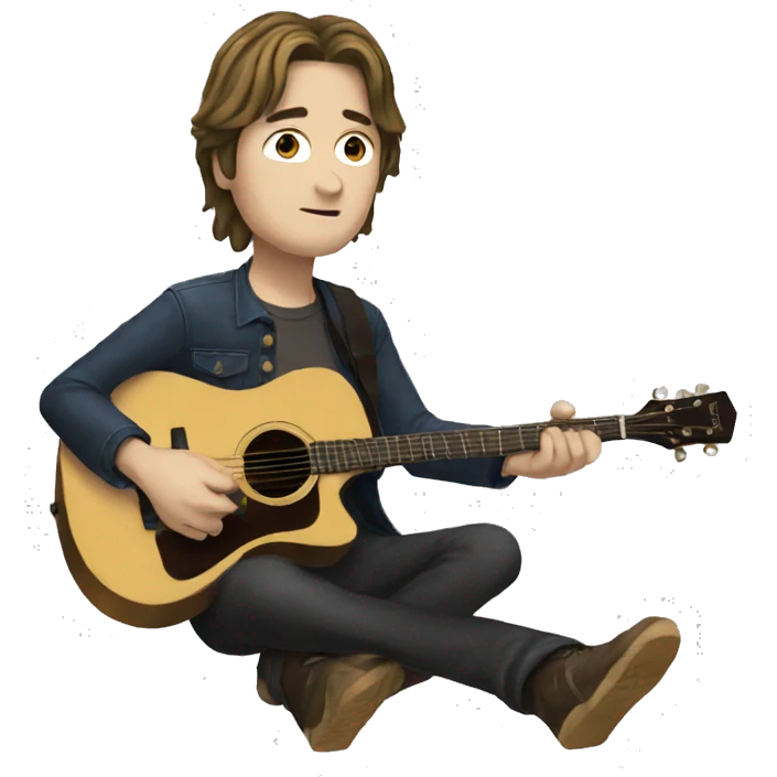 Kurt plays guitar emoji