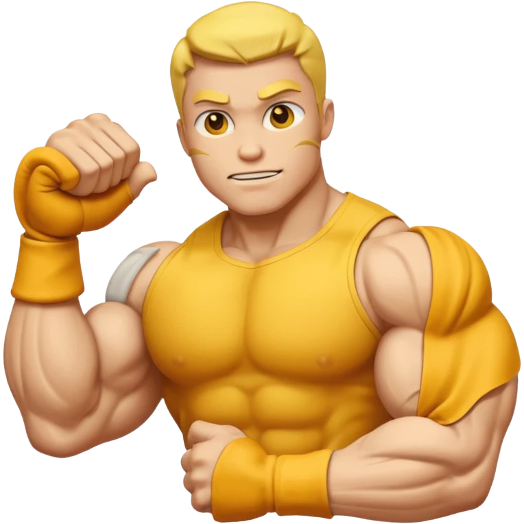 yellow biceps emoji emoji