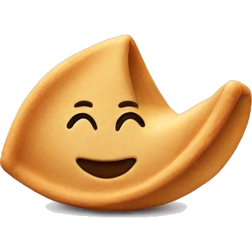 Fortune cookie emoji