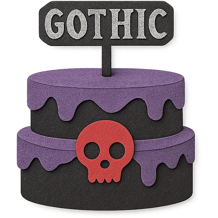 gothic cake emoji