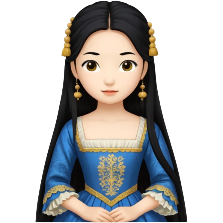 1600's Asian female emoji