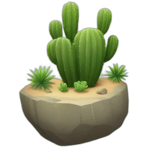 cactus rock sitn emoji