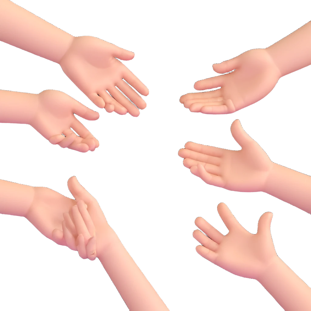hands with cuts emoji
