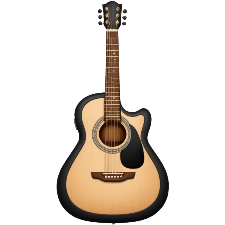 black guitar emoji