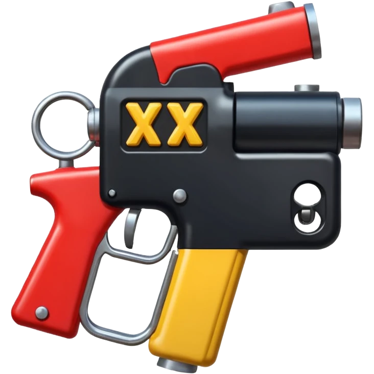 i want to make an X letter using 2 gas pump   pistols emoji