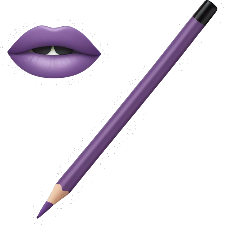 Light purple eyeliner pencil  emoji