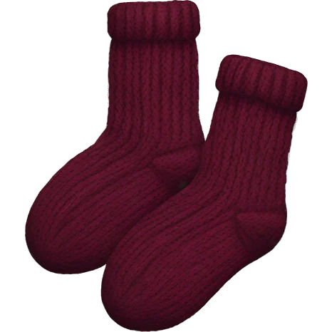 Wool knit socks emoji