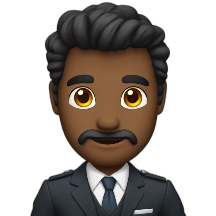 demonio con traje dando like emoji