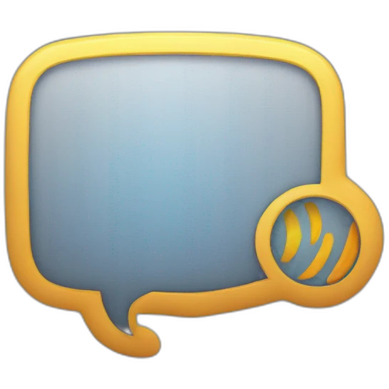 A speech bubble with sound waves, denoting the speaking aspect. emoji