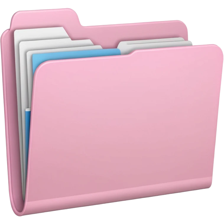 Light pink folder emoji