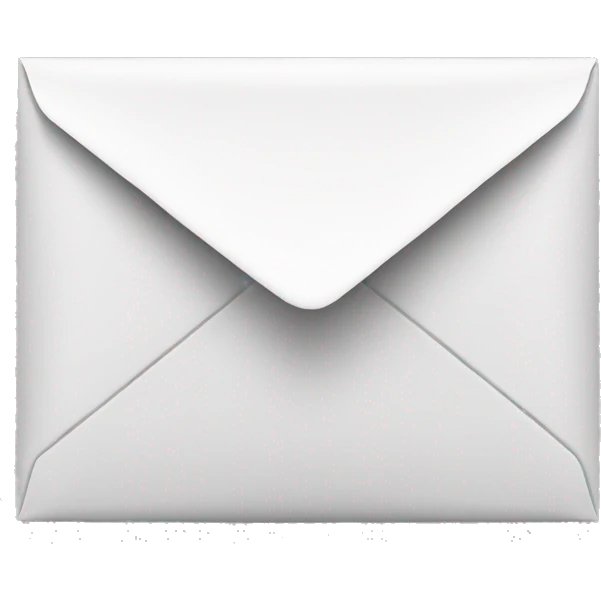 envelope with the word posted and it should be black and white emoji