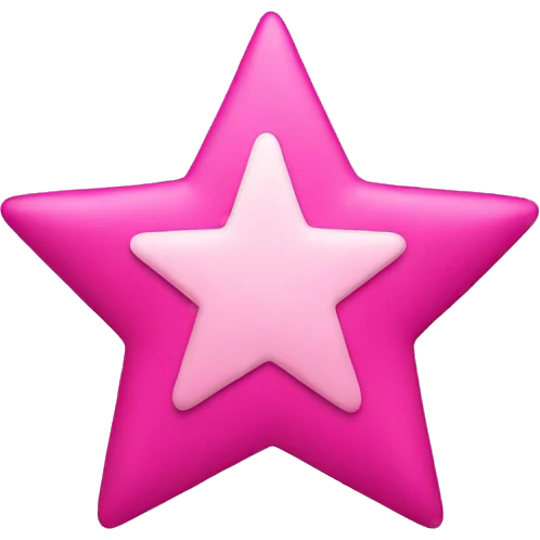 Pink Star emoji
