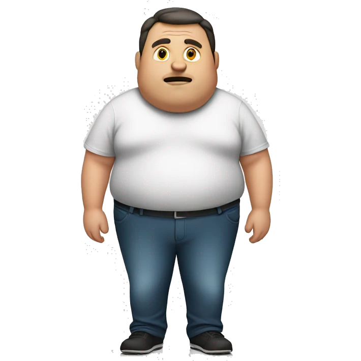 overweight man emoji