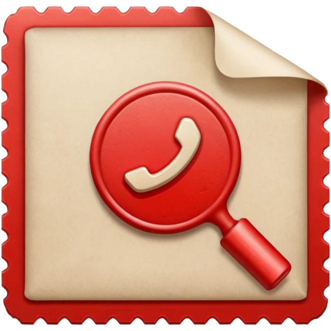 Document Verified Markl Check RED emoji