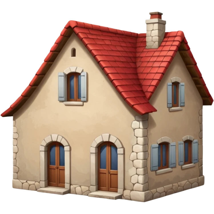 Typical France House emoji