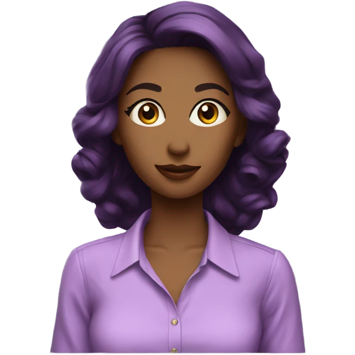 blouse purple emoji