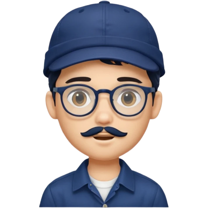 generate a fair pretty bratz boy wearing a dark blue cap and  button up shirt. Handsome with spectacles

bearded and handsome

hair black long emoji