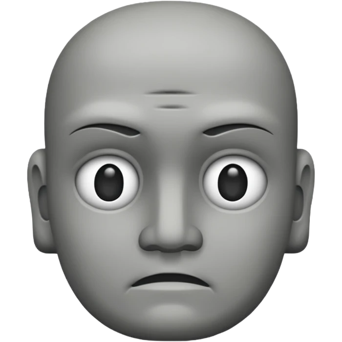 Make this emoji in professional vesion 🗿 emoji