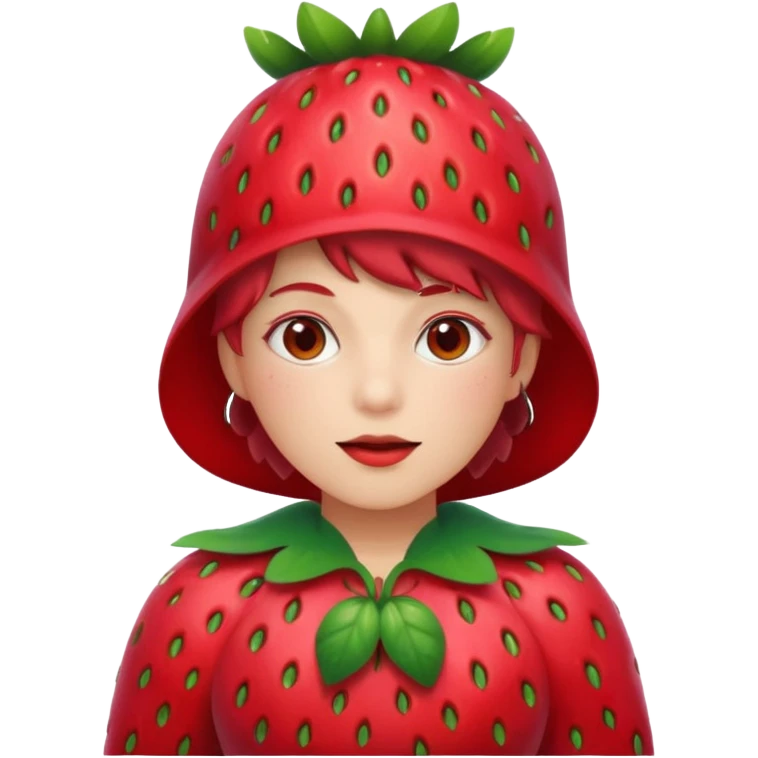 singer strawberry friut emoji